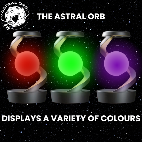 AstralOrb Rotating Lamp + Wireless Charging